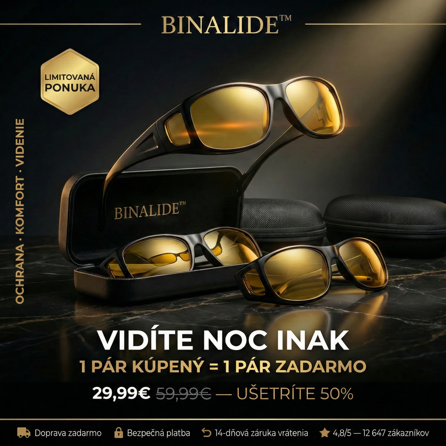 Binalide™ - Rozlúčte sa s agresívnymi svetlometmi