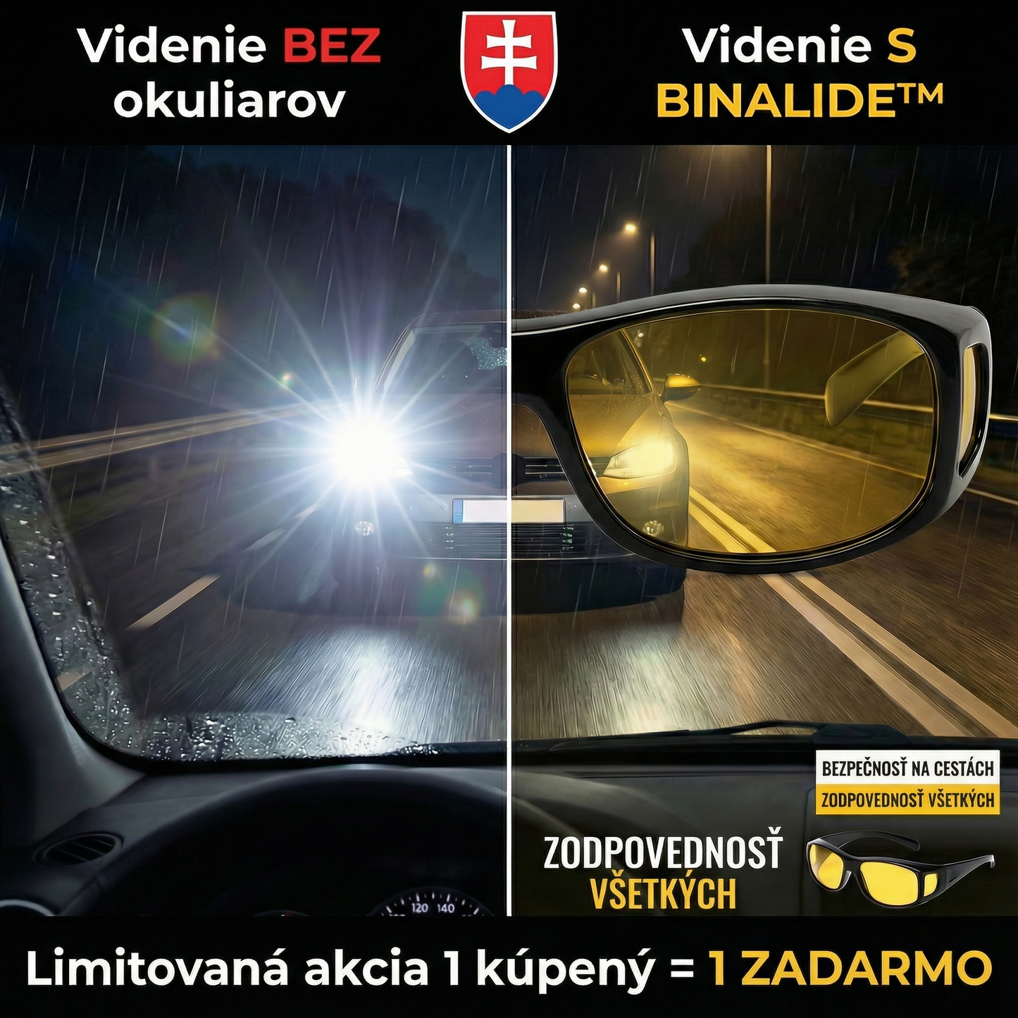 Binalide™ - Rozlúčte sa s agresívnymi svetlometmi