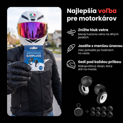 Binalide™ – Tlmiče hluku pre motorkárov