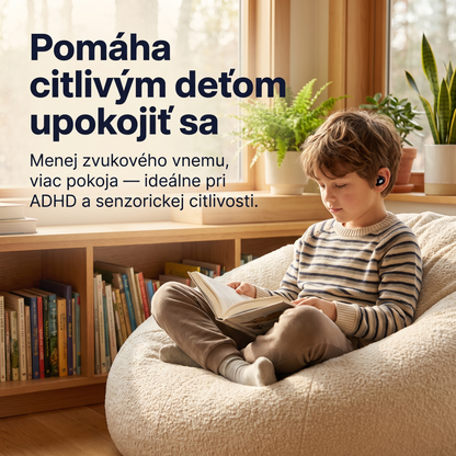 Binalide™ - Štuple pre deti, ktoré sa potrebujú sústrediť