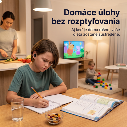 Binalide™ - Štuple pre deti, ktoré sa potrebujú sústrediť